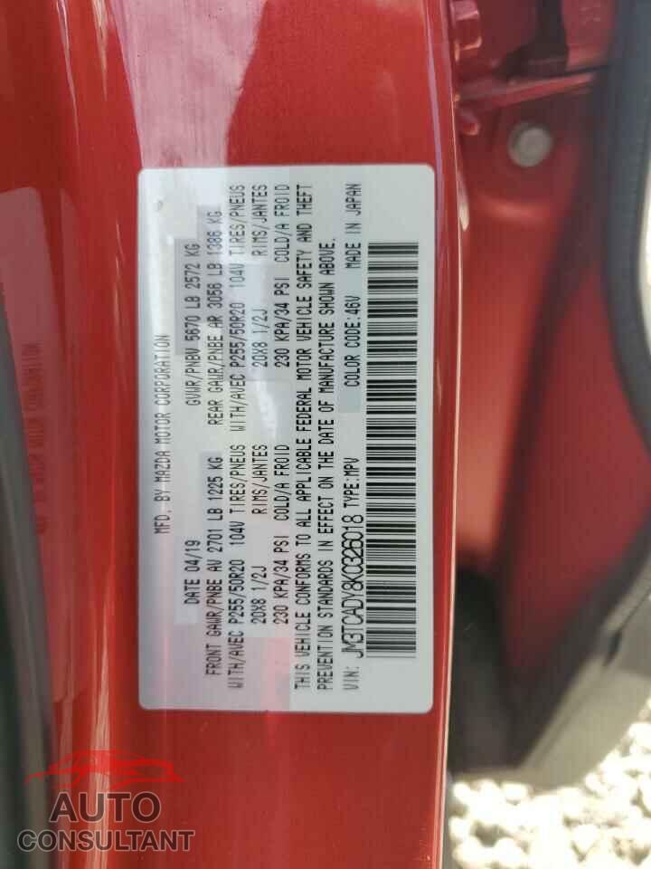 MAZDA CX-9 2019 - JM3TCADY8K0326018