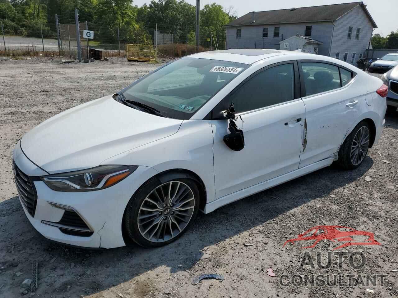 HYUNDAI ELANTRA 2018 - KMHD04LB9JU451228