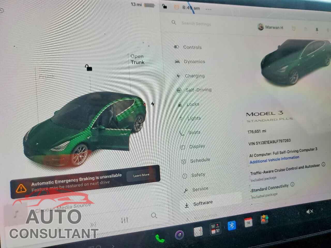 TESLA MODEL 3 2020 - 5YJ3E1EA9LF797263