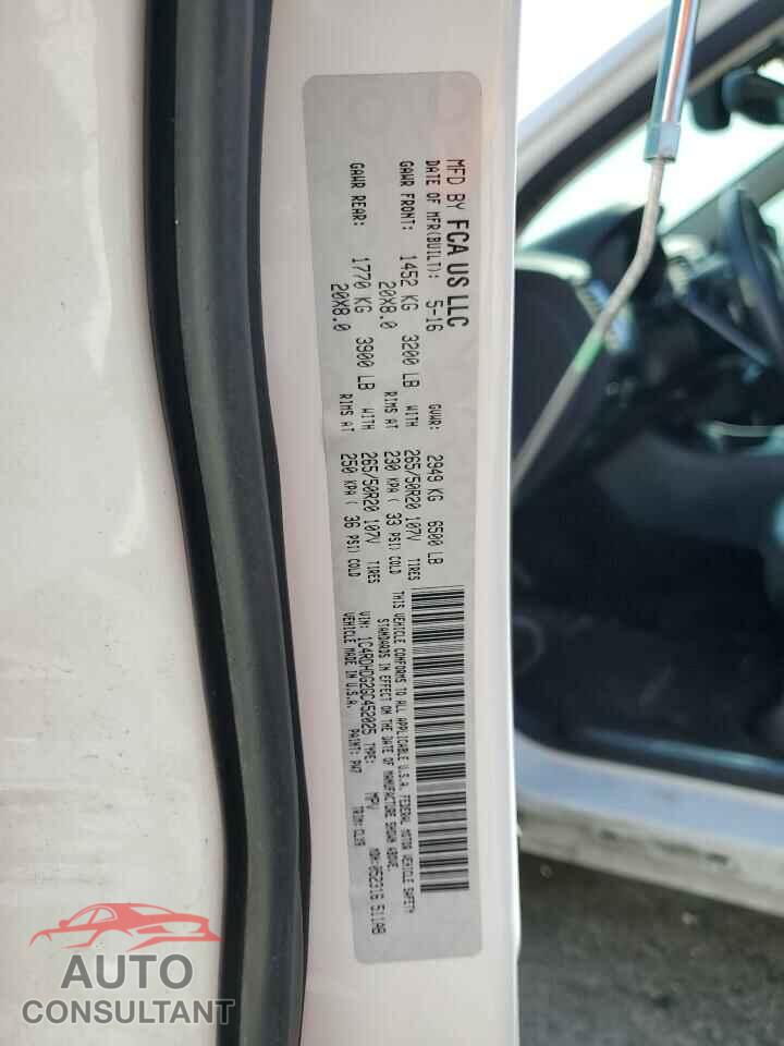DODGE DURANGO 2016 - 1C4RDHDG2GC452025