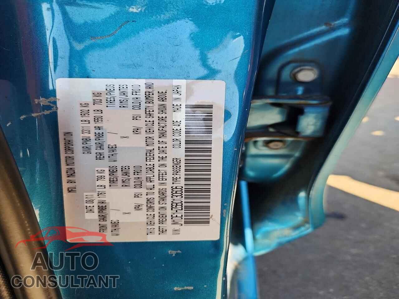 MAZDA 2 2011 - JM1DE1HZ6B0130606