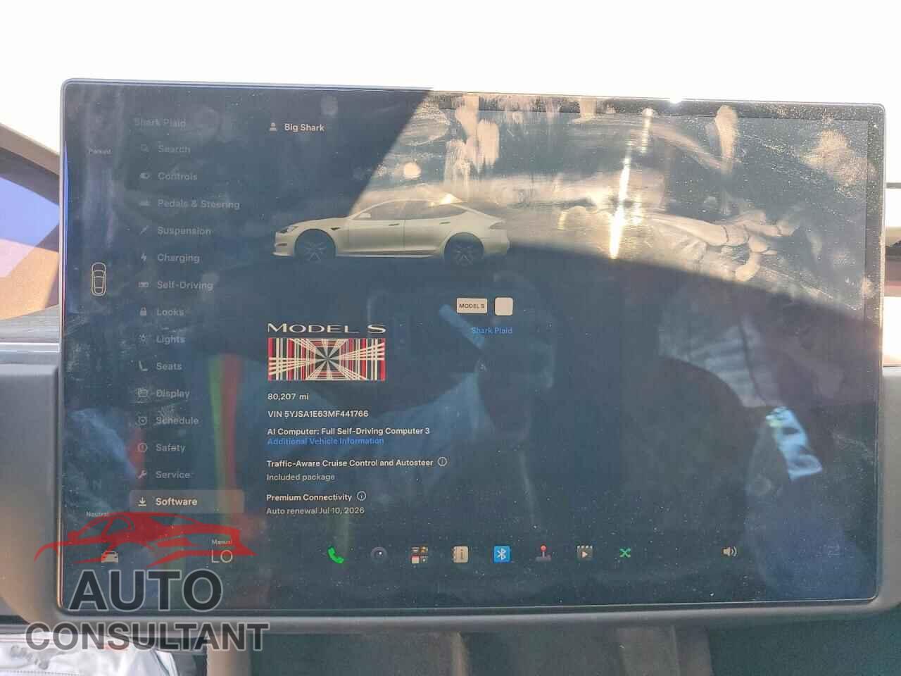 TESLA MODEL S 2021 - 5YJSA1E63MF441766