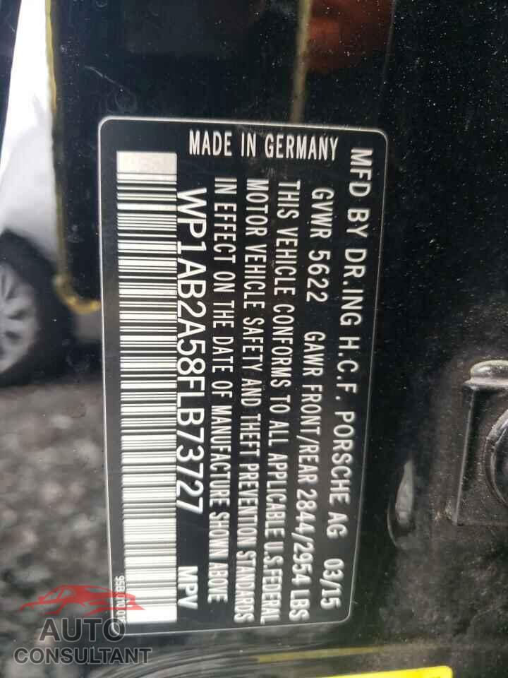 PORSCHE MACAN 2015 - WP1AB2A58FLB73727