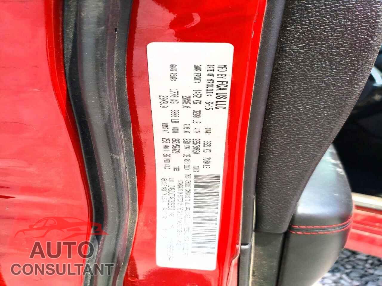 DODGE DURANGO 2015 - 1C4SDJCT4FC826933