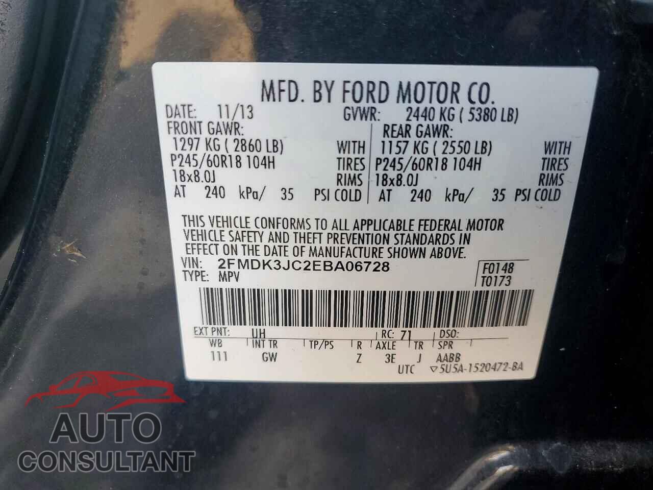 FORD EDGE 2014 - 2FMDK3JC2EBA06728
