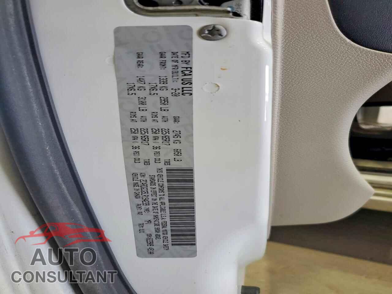 DODGE CARAVAN 2020 - 2C4RDGCG5LR194239