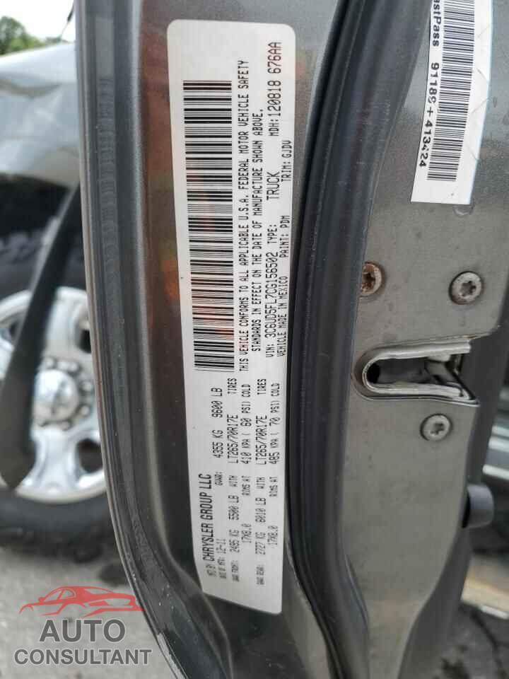 DODGE RAM 2500 2012 - 3C6UD5FL7CG156502