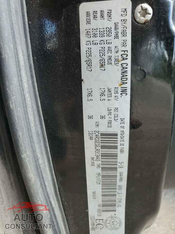 DODGE CARAVAN 2018 - 2C4RDGEG6JR313443