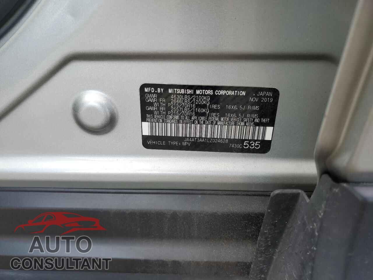 MITSUBISHI ECLIPSE 2020 - JA4AT3AA1LZ024628