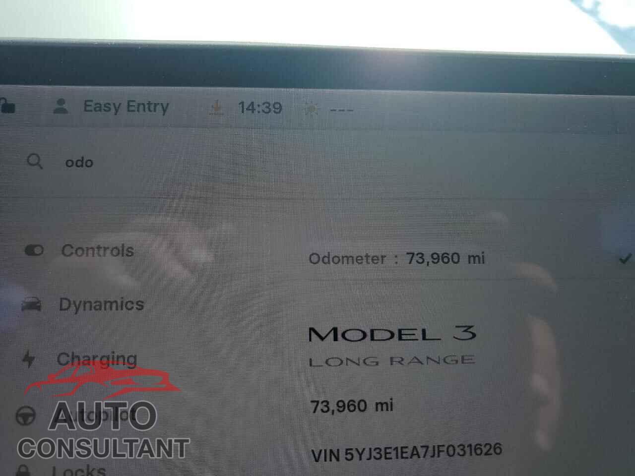 TESLA MODEL 3 2018 - 5YJ3E1EA7JF031626