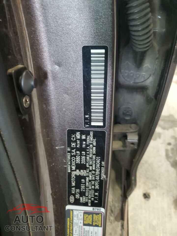 KIA FORTE 2017 - 3KPFL4A78HE040401