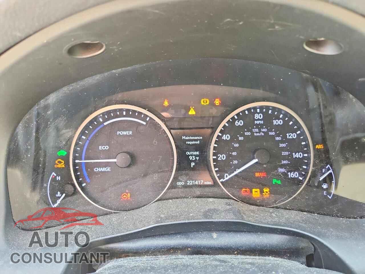 LEXUS ES300 2013 - JTHBW1GG3D2021496