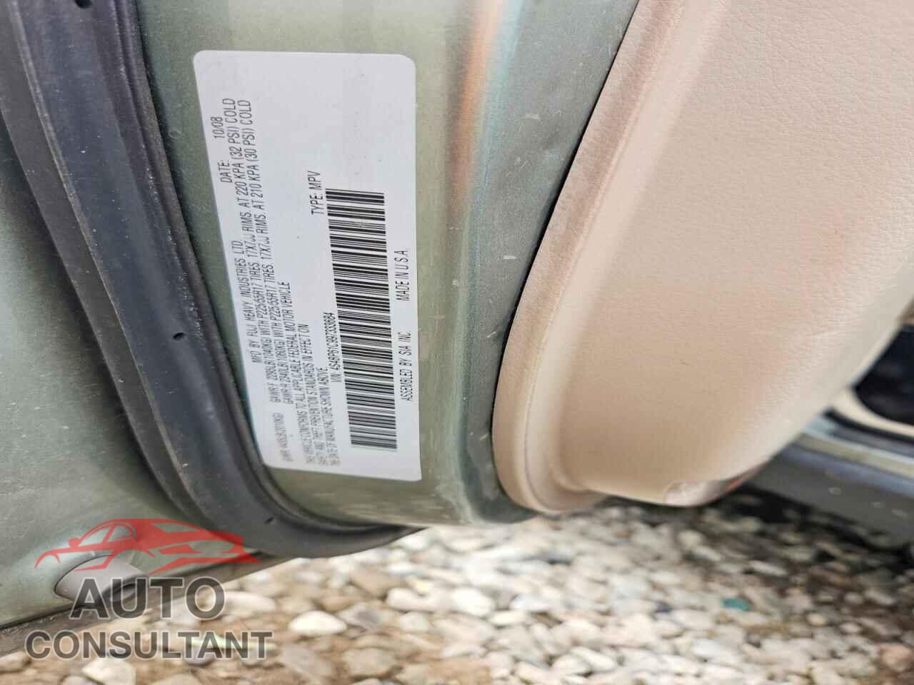 SUBARU OUTBACK 2009 - 4S4BP61C997333684