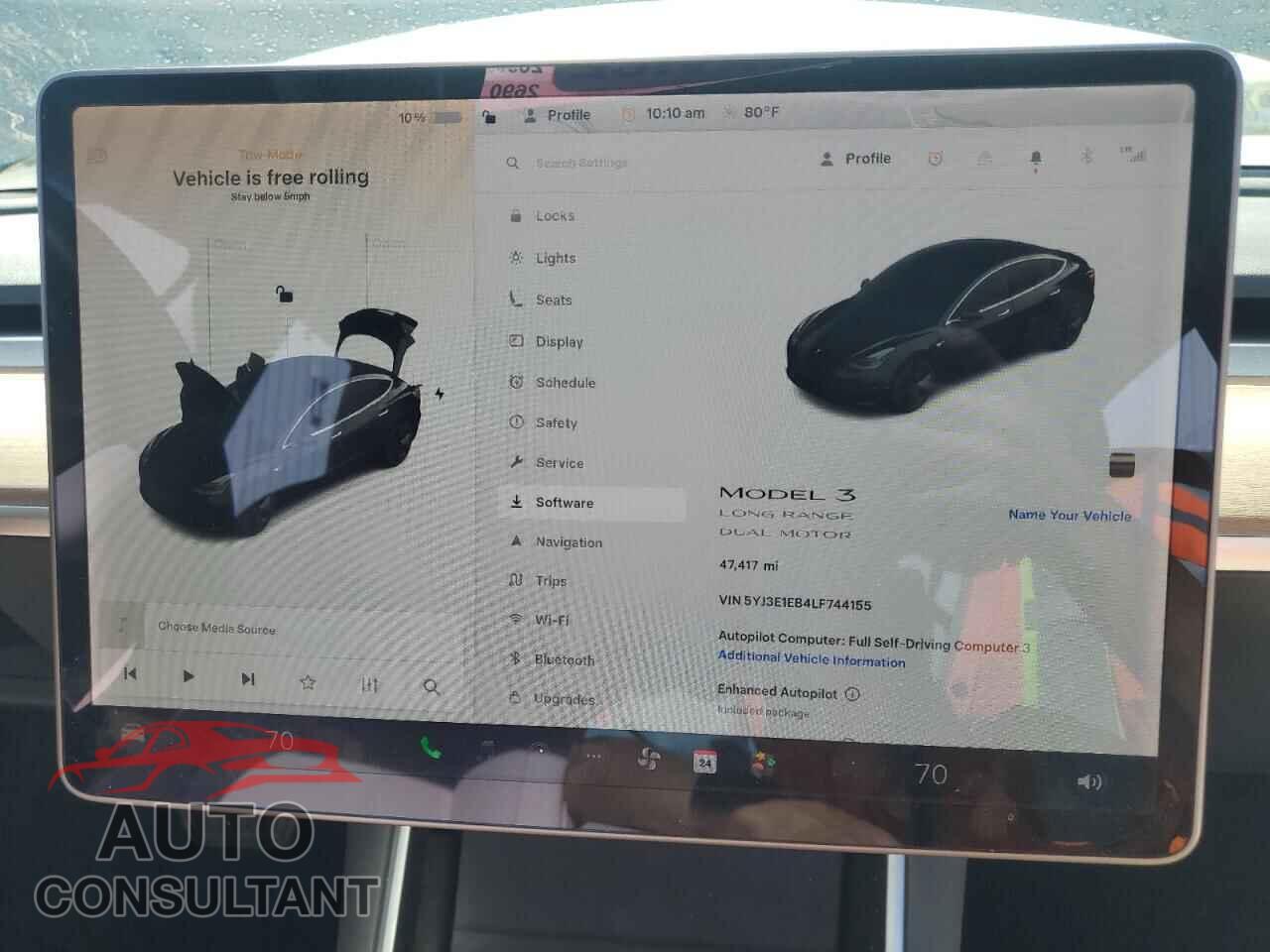 TESLA MODEL 3 2020 - 5YJ3E1EB4LF744155