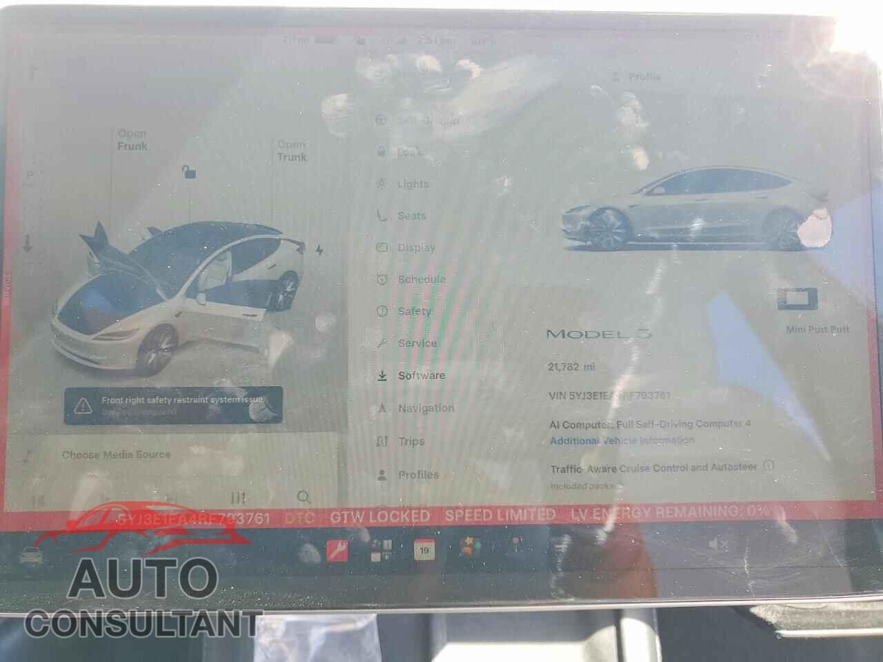 TESLA MODEL 3 2024 - 5YJ3E1EA4RF793761