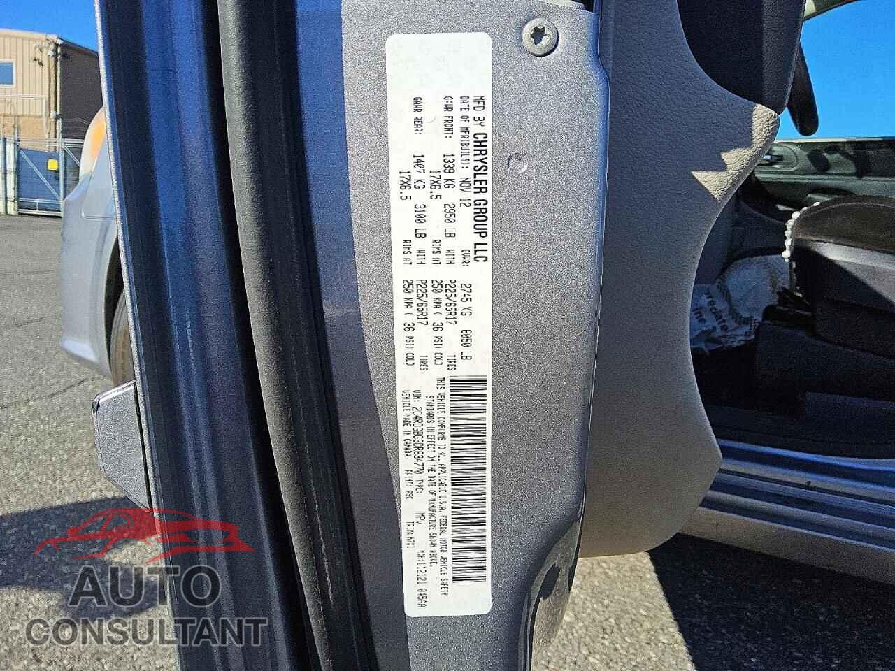 DODGE CARAVAN 2013 - 2C4RDGBG3DR634770