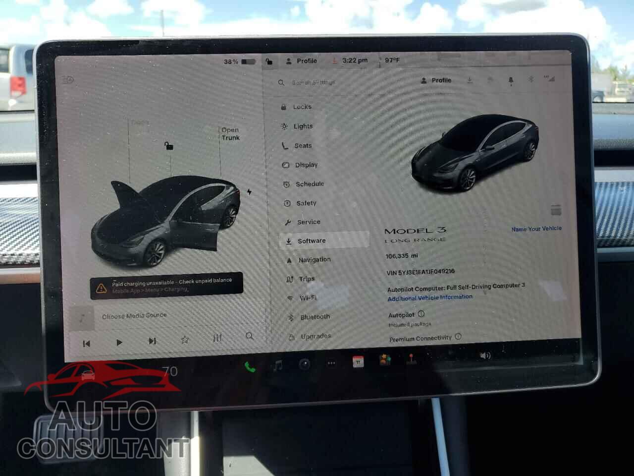 TESLA MODEL 3 2018 - 5YJ3E1EA1JF049216