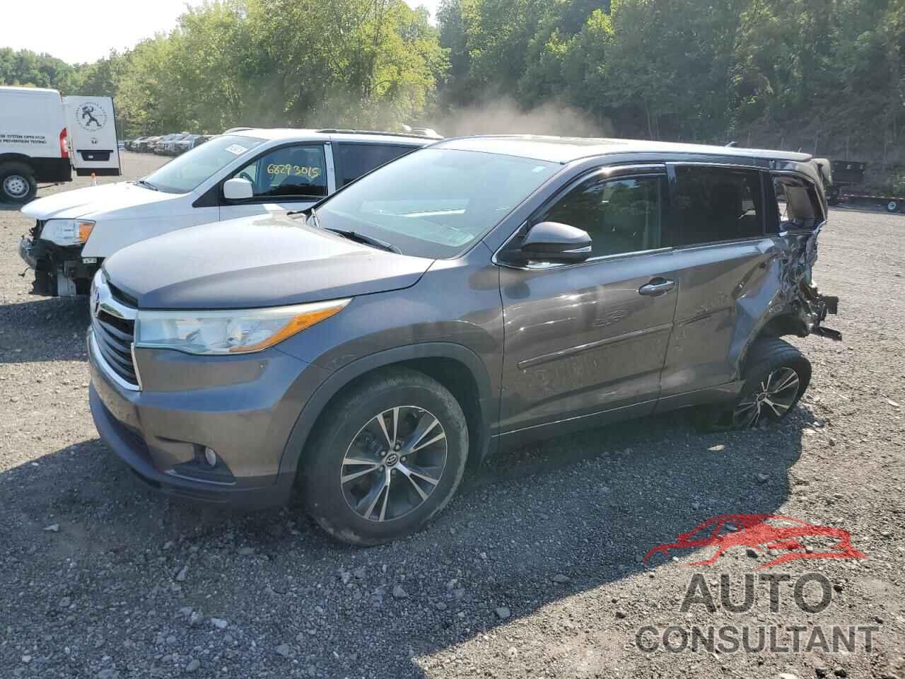 TOYOTA HIGHLANDER 2016 - 5TDJKRFH5GS261664