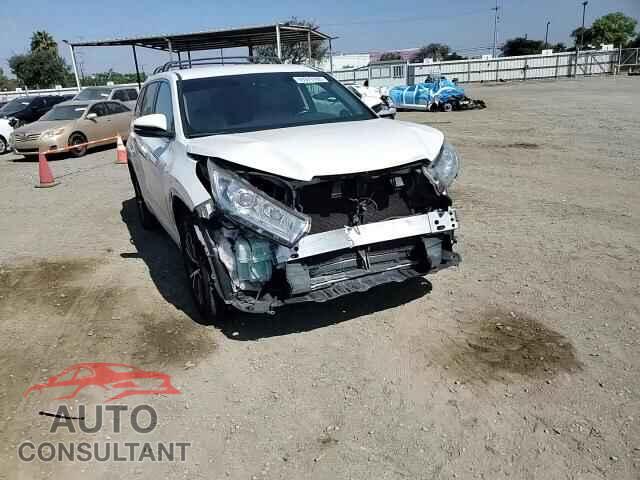 TOYOTA HIGHLANDER 2017 - 5TDZZRFH4HS213640