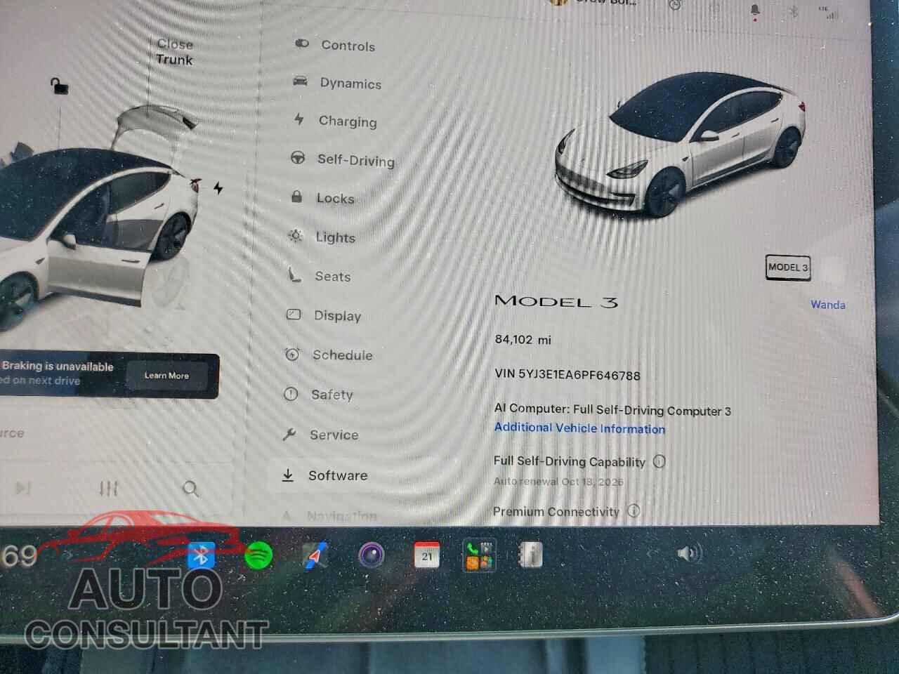 TESLA MODEL 3 2023 - 5YJ3E1EA6PF646788