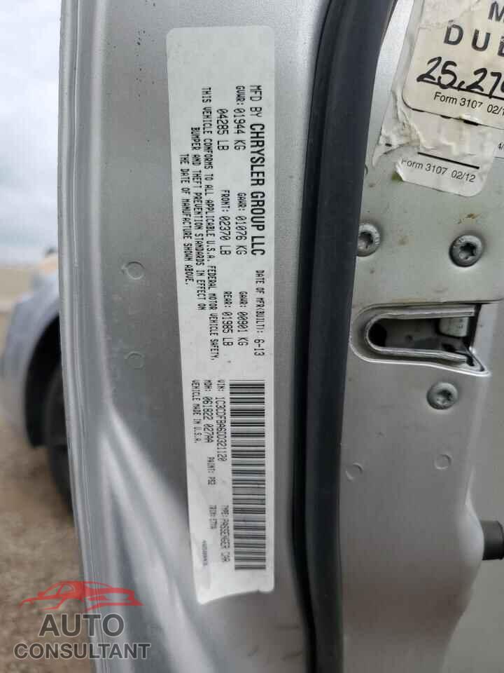 DODGE DART 2013 - 1C3CDFBA6DD321120