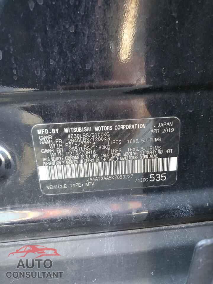 MITSUBISHI ECLIPSE 2019 - JA4AT3AA5KZ050227