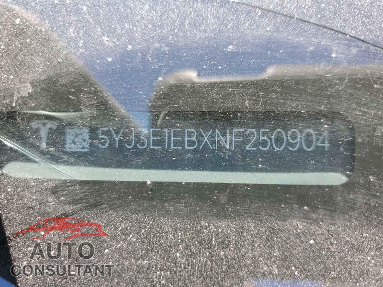 TESLA MODEL 3 2022 - 5YJ3E1EBXNF250904