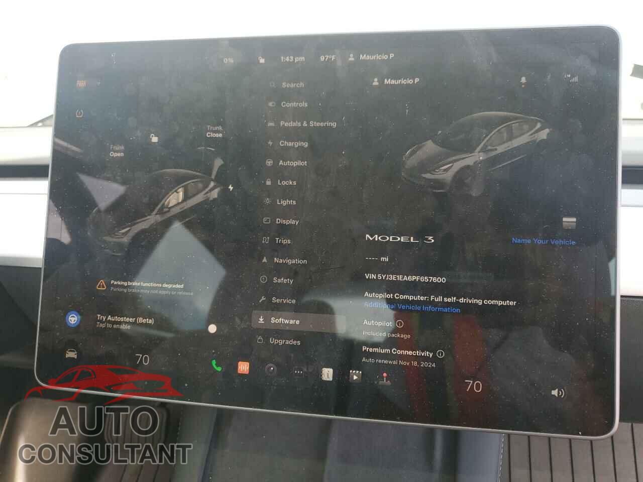 TESLA MODEL 3 2023 - 5YJ3E1EA6PF657600