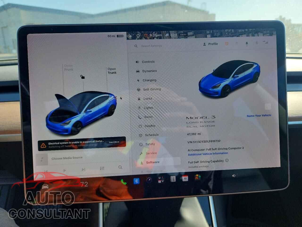 TESLA MODEL 3 2020 - 5YJ3E1EB5LF619732