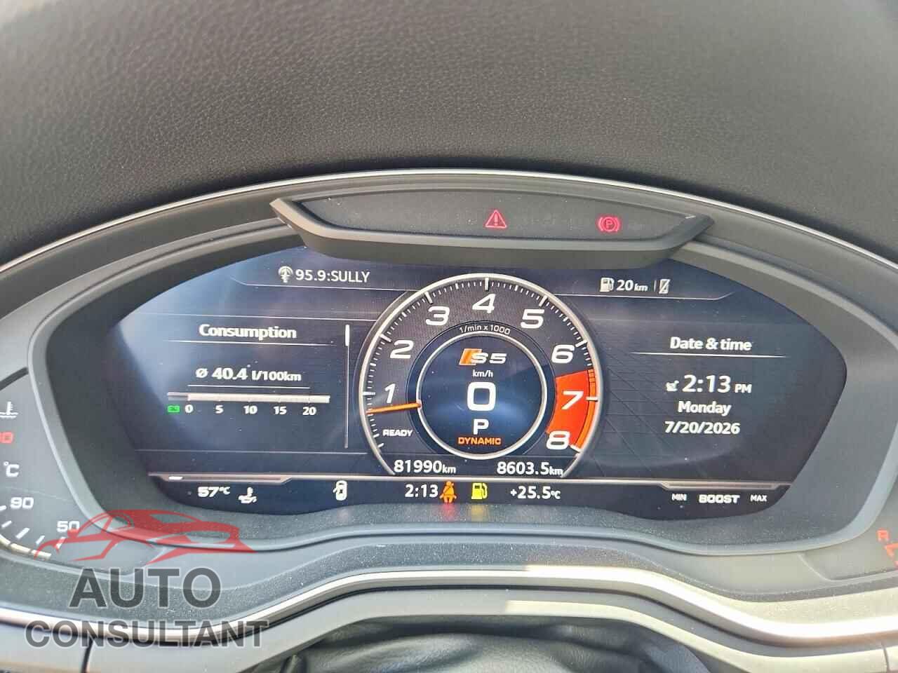 AUDI S5/RS5 2018 - WAUC4CF5XJA077974