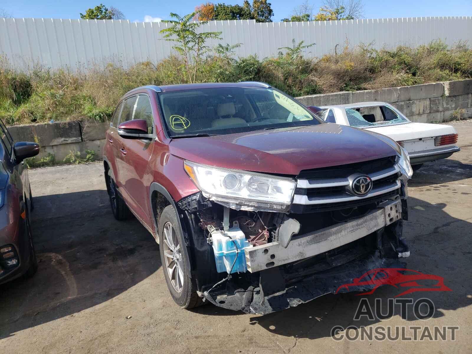 TOYOTA HIGHLANDER 2017 - 5TDJZRFH9HS424751