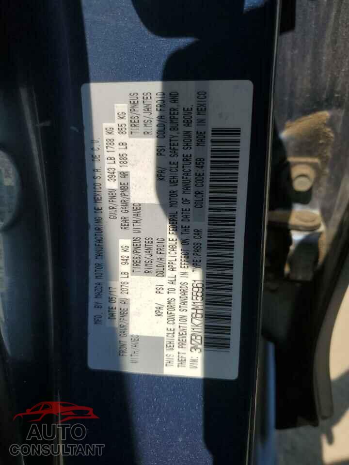 MAZDA 3 2017 - 3MZBN1K76HM155961