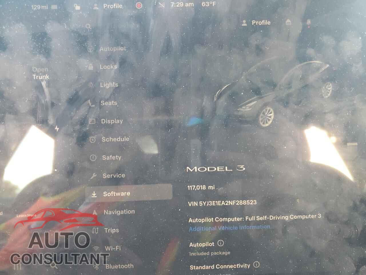 TESLA MODEL 3 2022 - 5YJ3E1EA2NF288523