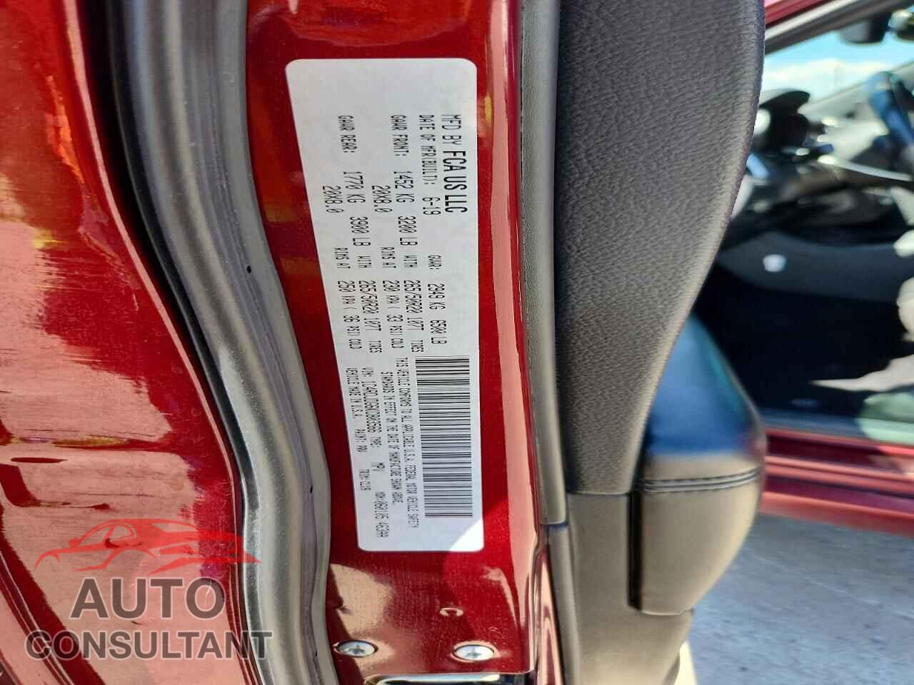 DODGE DURANGO 2019 - 1C4RDJDG6KC803566