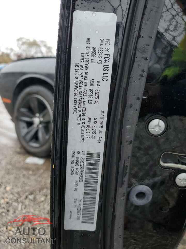 DODGE CHALLENGER 2019 - 2C3CDZAG7KH686896