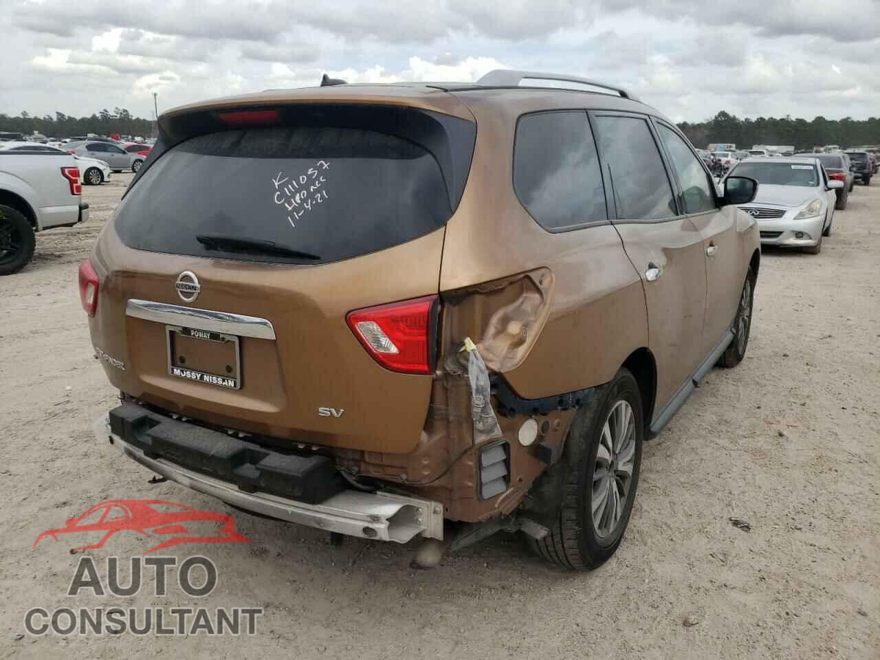 NISSAN PATHFINDER 2017 - 5N1DR2MN1HC601674