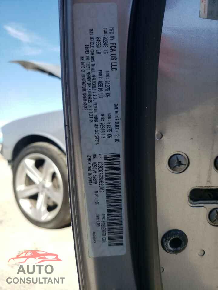 DODGE CHALLENGER 2016 - 2C3CDZAG2GH201913