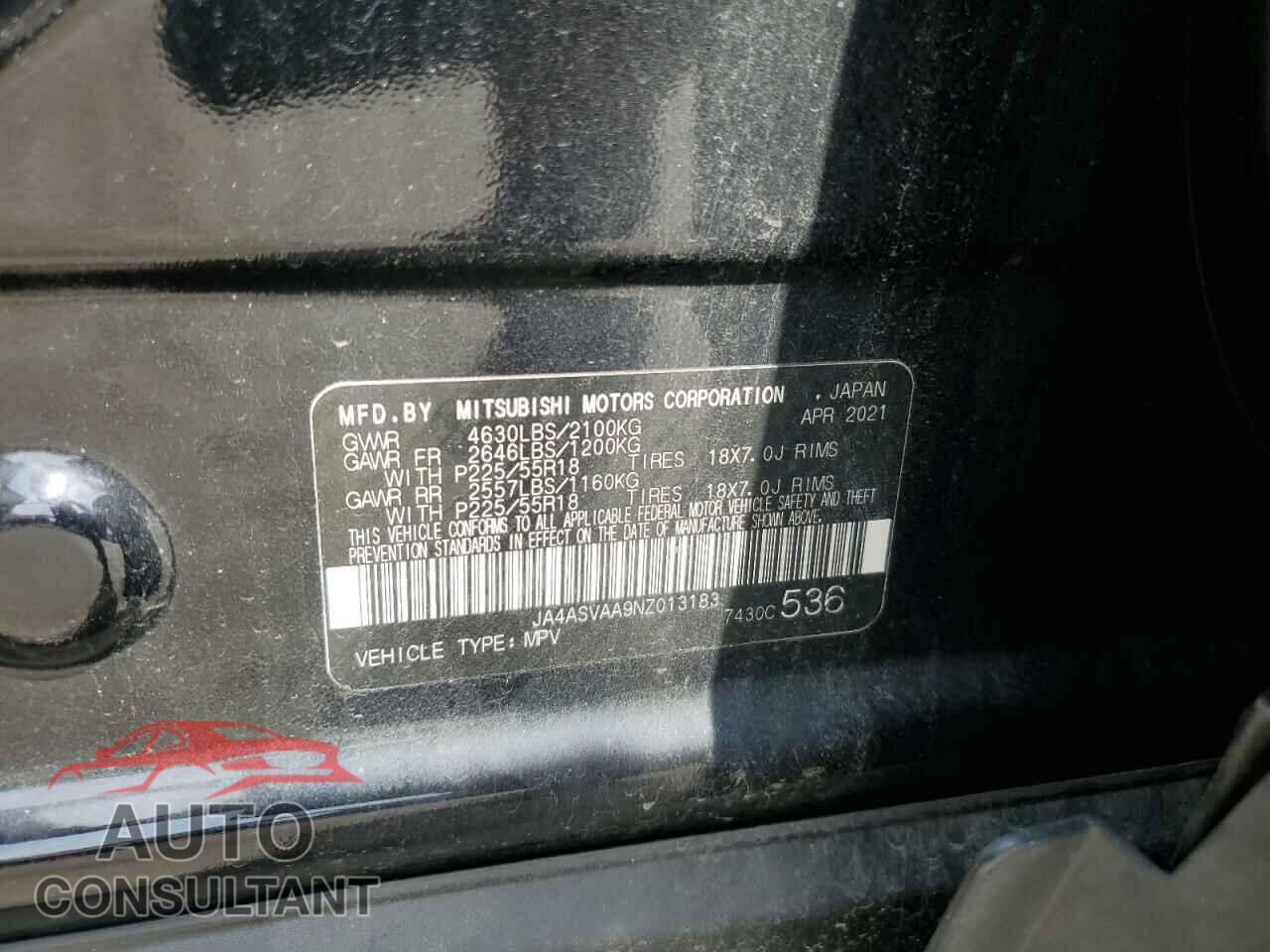MITSUBISHI ECLIPSE 2022 - JA4ASVAA9NZ013183