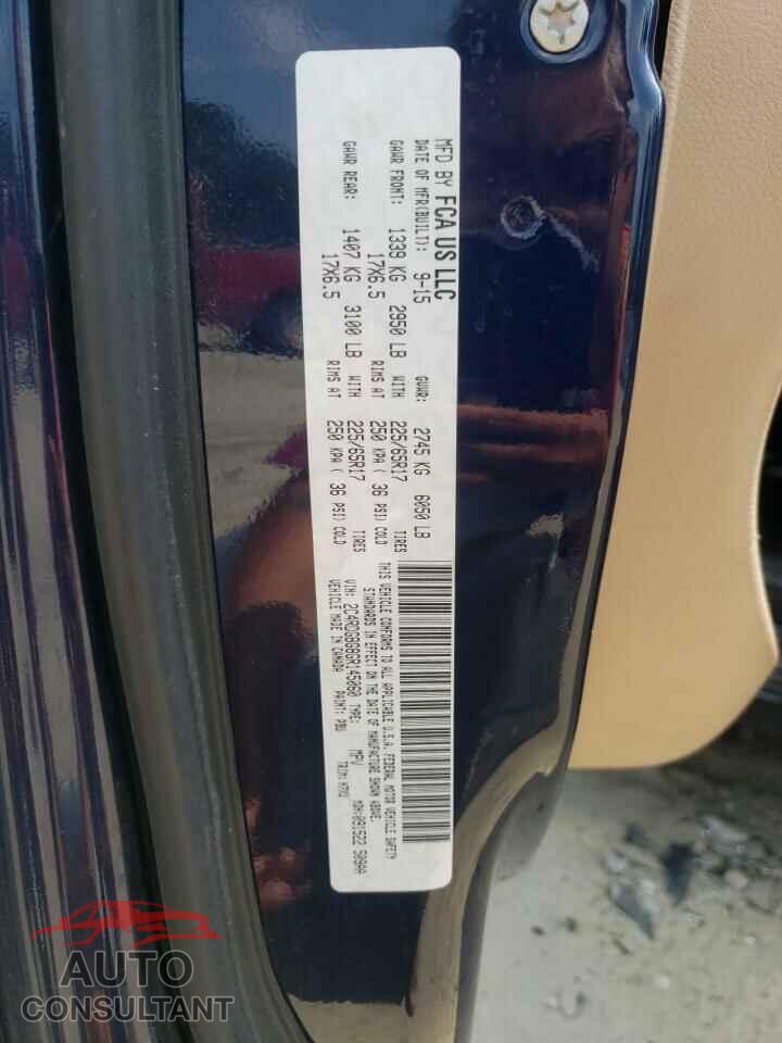 DODGE CARAVAN 2016 - 2C4RDGBG8GR145060
