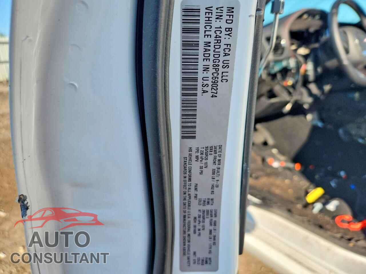 DODGE DURANGO 2023 - 1C4RDJDG8PC690274