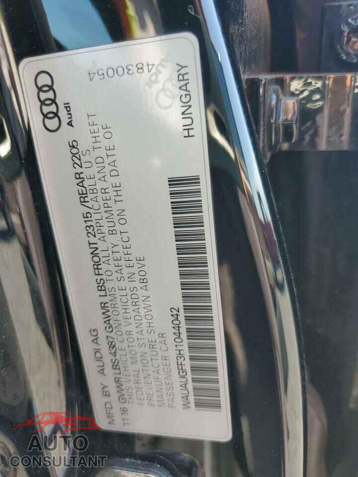 AUDI A3 2017 - WAUAUGFF3H1044042