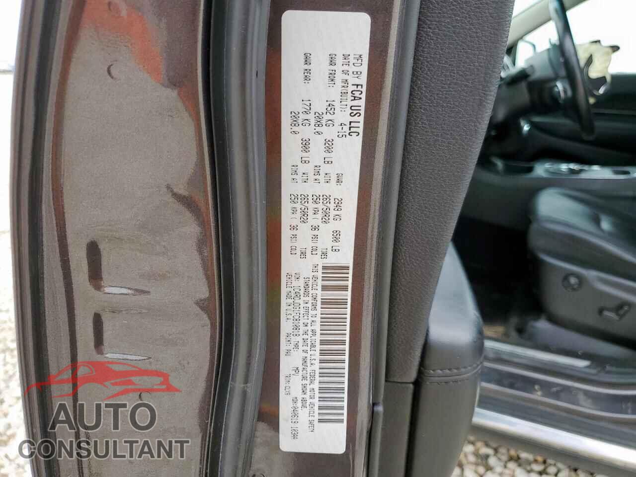 DODGE DURANGO 2015 - 1C4RDJDG1FC810818