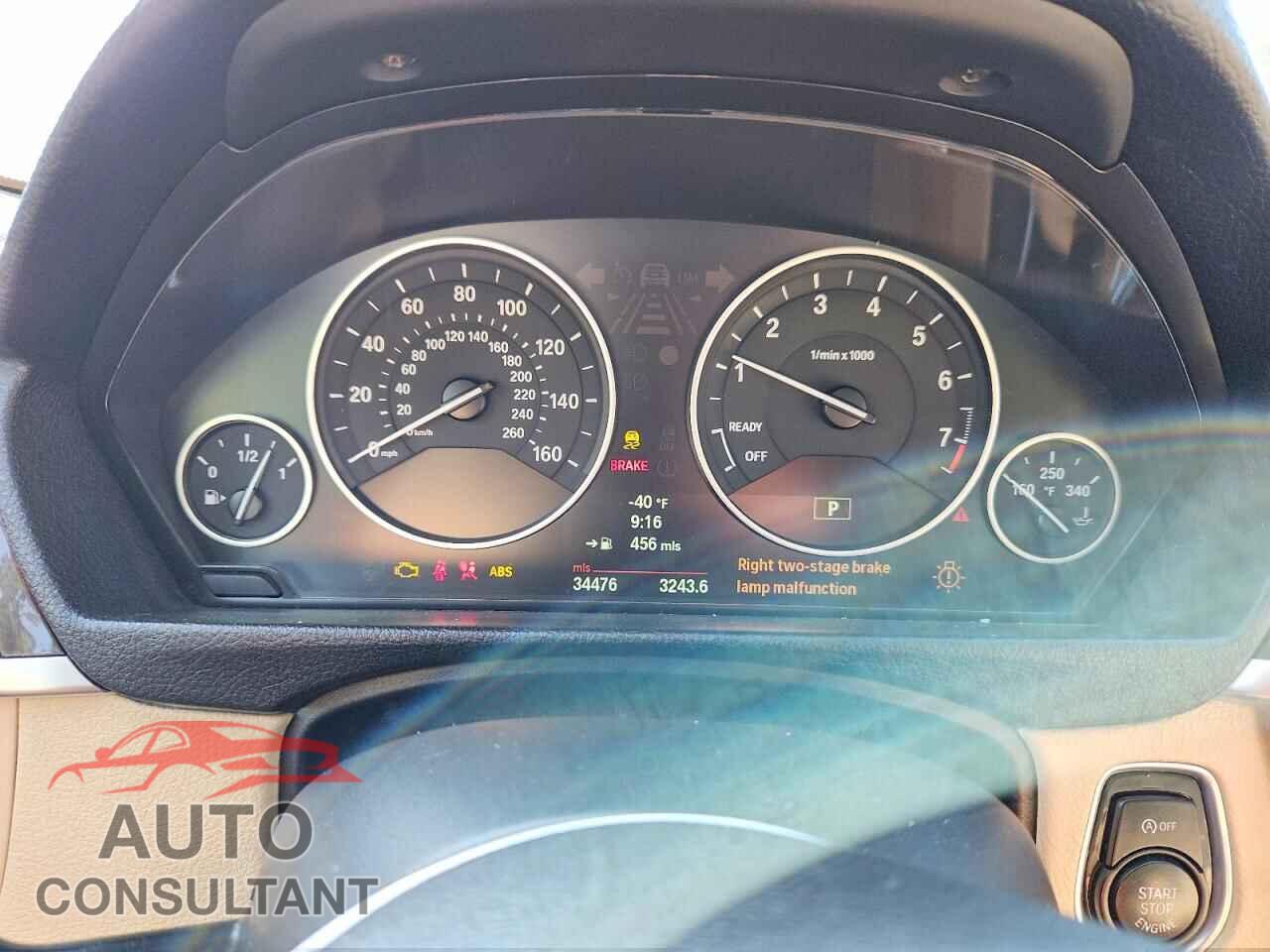 BMW 3 SERIES 2013 - WBA3B3C55DJ698098
