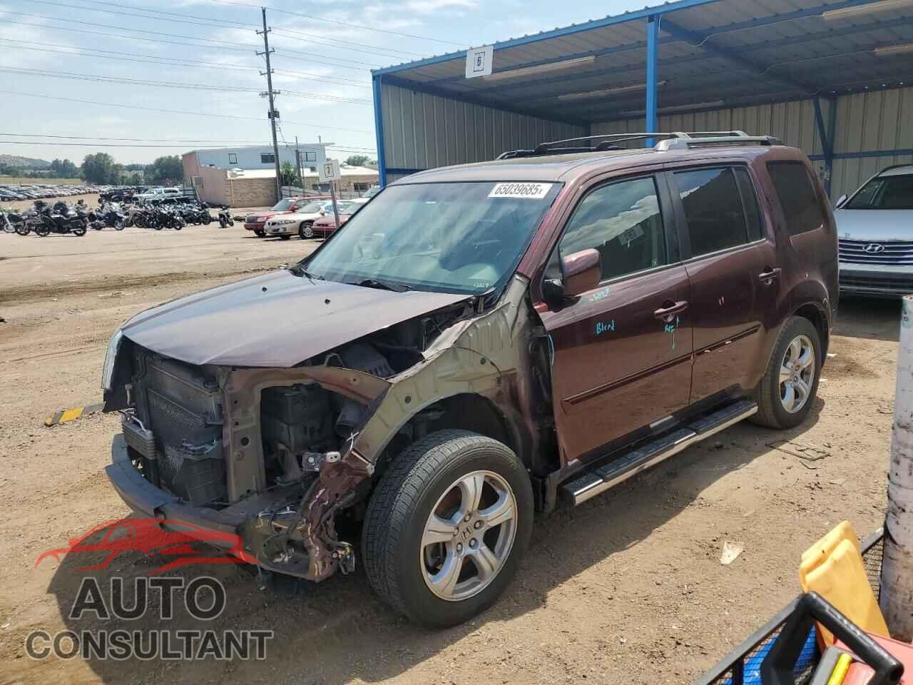 HONDA PILOT 2012 - 5FNYF4H52CB080724