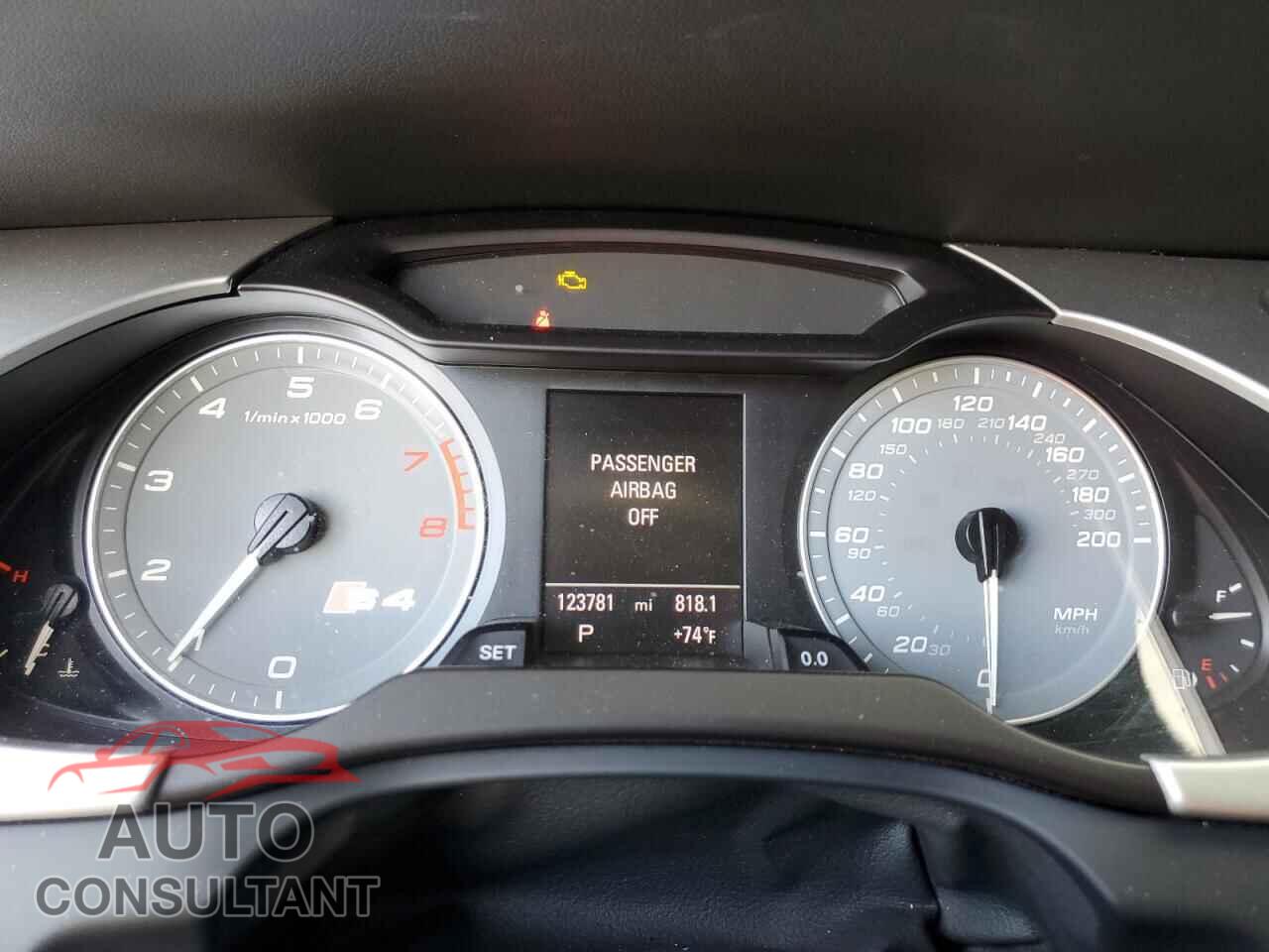 AUDI S4/RS4 2012 - WAUBGAFL1CA105668