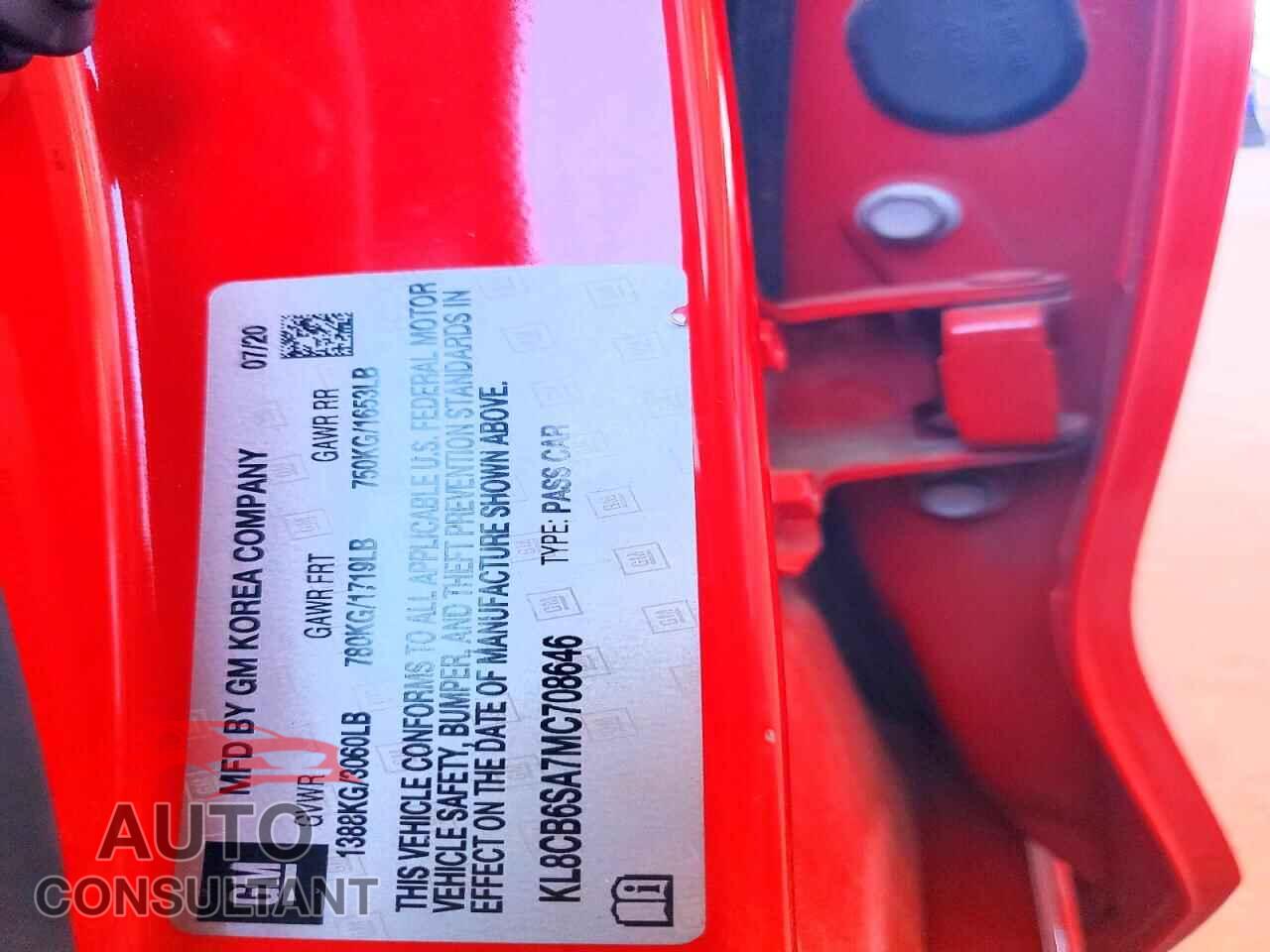 CHEVROLET SPARK 2021 - KL8CB6SA7MC708646