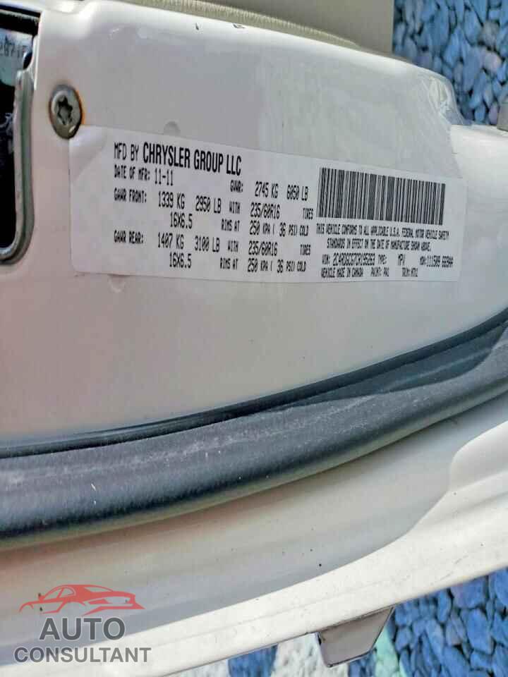 DODGE CARAVAN 2012 - 2C4RDGCG7CR195263