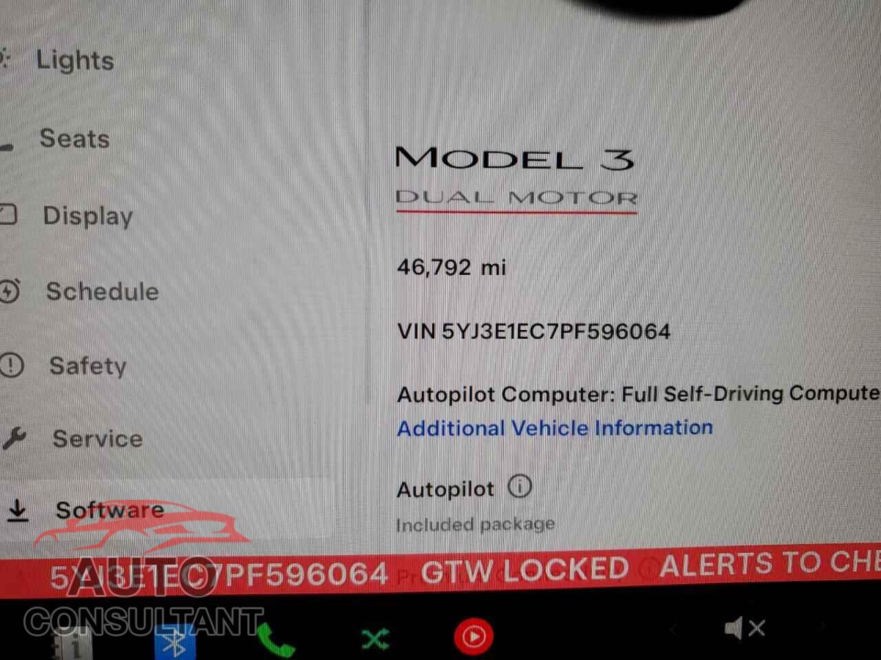 TESLA MODEL 3 2023 - 5YJ3E1EC7PF596064