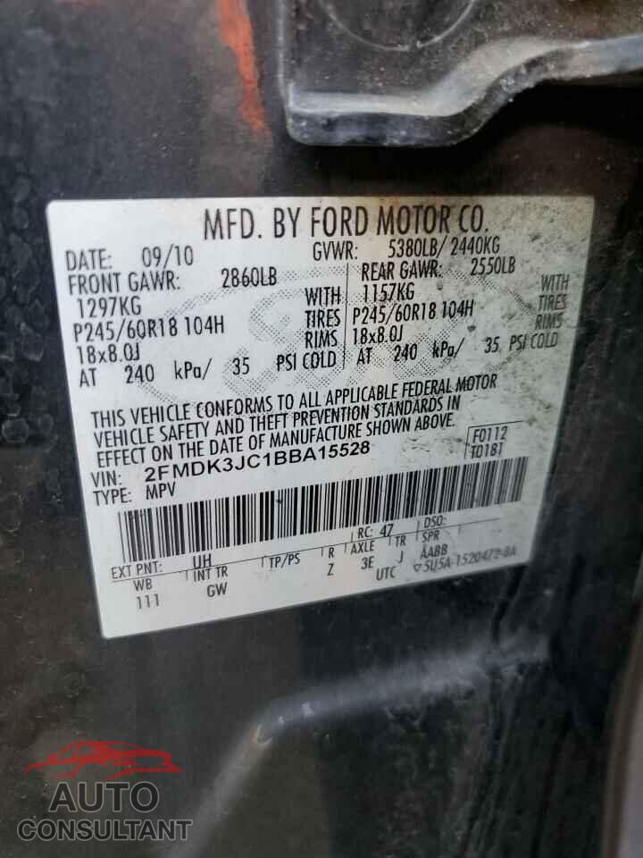 FORD EDGE 2011 - 2FMDK3JC1BBA15528