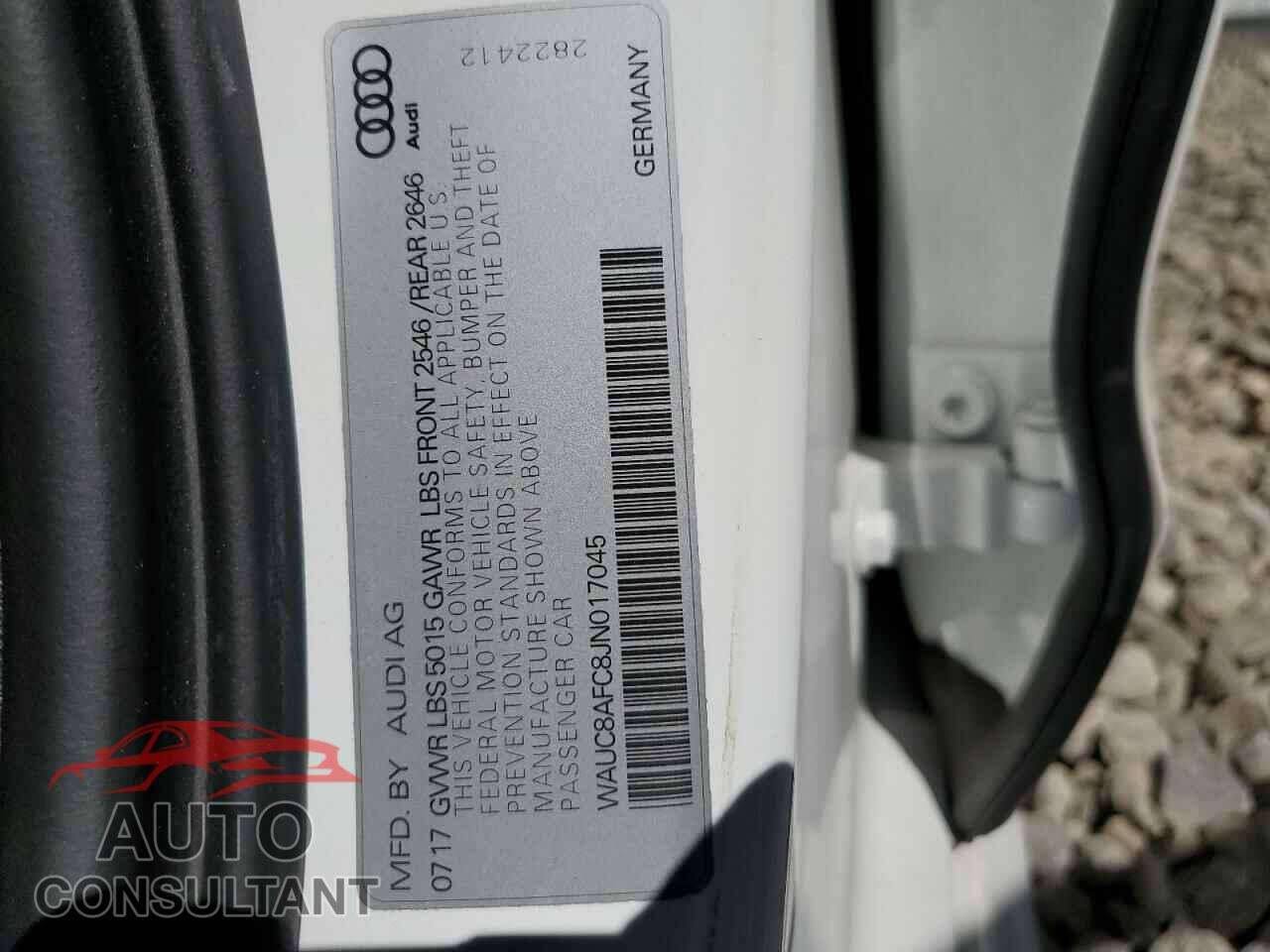 AUDI A6 2018 - WAUC8AFC8JN017045